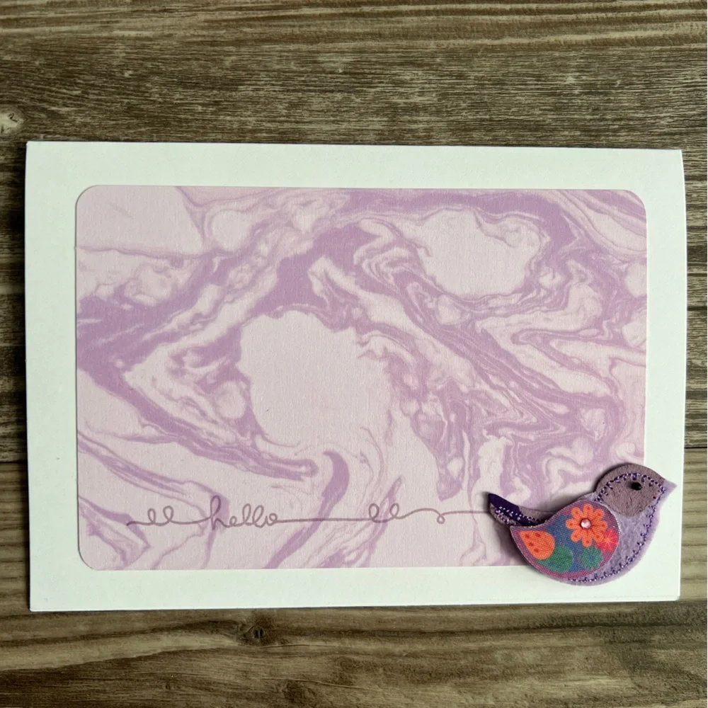 Handmade Greeting Cards Thinking of You & Hello Set of 10 5” x 7” With Envelopes